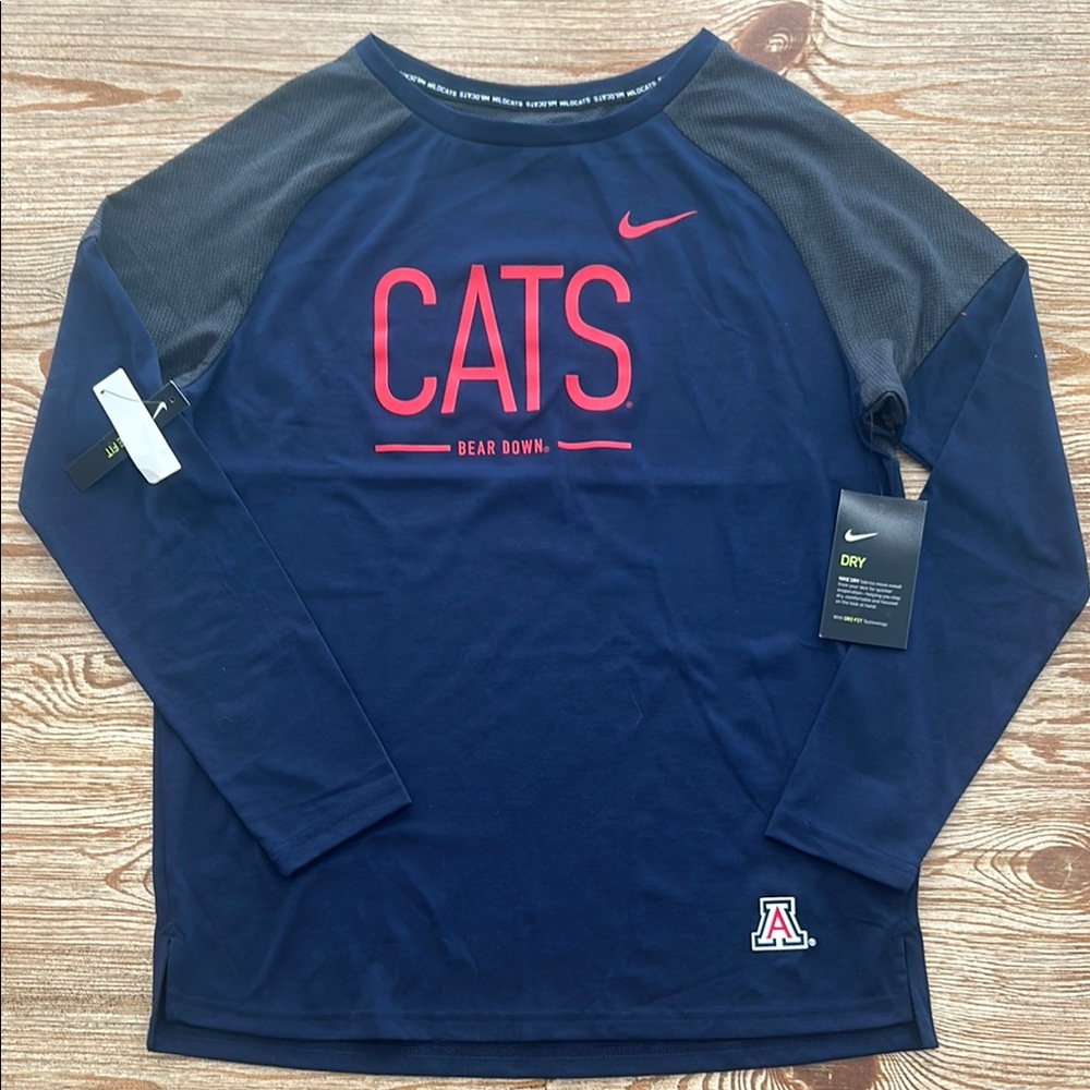 Arizona Wildcats Nike Long Sleeve Shirt, women’s size, S-NWT